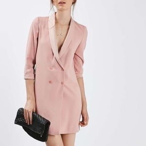 NWOT TOPSHOP Rose Pink Blazer Dress